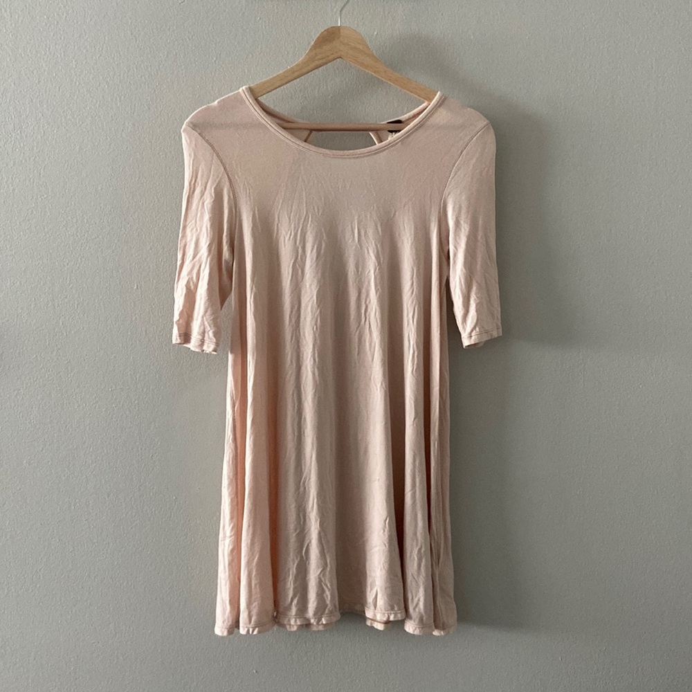 FP Beach Open Back Keyhole Dress Pink